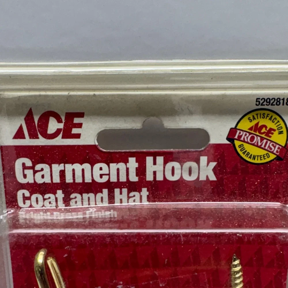 ACE Garment Coat and Hat Hook 3-3/4 in Gold